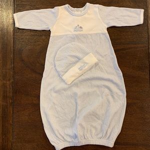 Embroidered baby gown